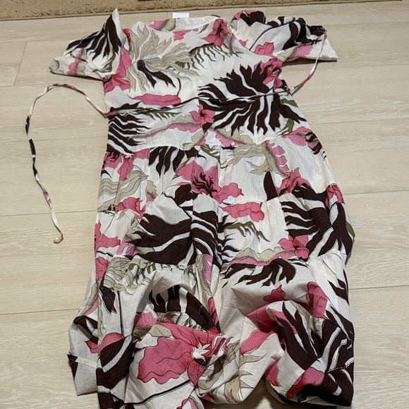 H&M Floral Dress with Pink and Brown Accents - Picture 7 of 7